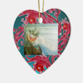 MAGIC BERRIES FOTO VORLAGE Red Ruby Keramikornament (Links)