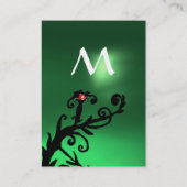 MAGIC BERRIES GREEN JADE*GEM MONOGRAM VISITENKARTE (Rückseite)