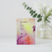 MAGIC BERRIES IN GOLD GLITZERN GEM MONOGRAM VISITENKARTE (Stehend Vorderseite)