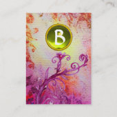 MAGIC BERRIES IN GOLD GLITZERN GEM MONOGRAM VISITENKARTE (Rückseite)