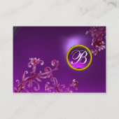 MAGIC BERRIES MONOGRAM, Amethyst lila Visitenkarte (Rückseite)