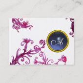 MAGIC BERRIES MONOGRAM Edelblau Visitenkarte (Rückseite)