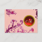 MAGIC BERRIES MONOGRAM Edelrot Visitenkarte (Rückseite)