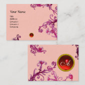 MAGIC BERRIES MONOGRAM Edelrot Visitenkarte (Vorne/Hinten)