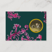 MAGIC BERRIES MONOGRAM Edelstein grau Visitenkarte (Rückseite)