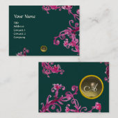 MAGIC BERRIES MONOGRAM Edelstein grau Visitenkarte (Vorne/Hinten)