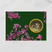 MAGIC BERRIES MONOGRAM Edelstein grau Visitenkarte (Rückseite)