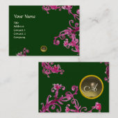 MAGIC BERRIES MONOGRAM Edelstein grau Visitenkarte (Vorne/Hinten)