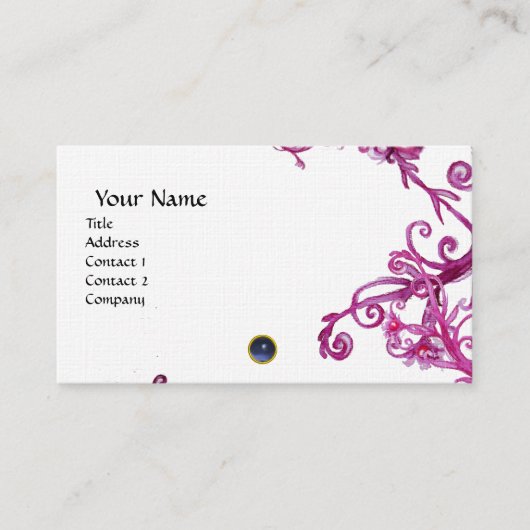 MAGIC BERRIES MONOGRAM Edelsteine Visitenkarte (Vorderseite)