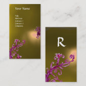 MAGIC BERRIES MONOGRAM gelb Visitenkarte (Vorne/Hinten)