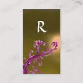 MAGIC BERRIES MONOGRAM gelb Visitenkarte (Rückseite)