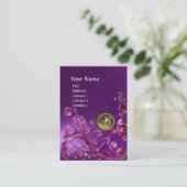 MAGIC BERRIES MONOGRAM GEM amethyst lila grau Visitenkarte (Stehend Vorderseite)