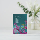 MAGIC BERRIES MONOGRAM GEM aquamarinblau Visitenkarte (Stehend Vorderseite)
