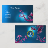 MAGIC BERRIES MONOGRAM GEM blue Visitenkarte (Vorne/Hinten)
