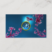 MAGIC BERRIES MONOGRAM GEM blue Visitenkarte (Rückseite)