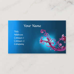 MAGIC BERRIES MONOGRAM GEM blue Visitenkarte