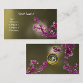 MAGIC BERRIES MONOGRAM GEM grau Visitenkarte (Vorne/Hinten)