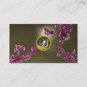 MAGIC BERRIES MONOGRAM GEM grau Visitenkarte (Rückseite)