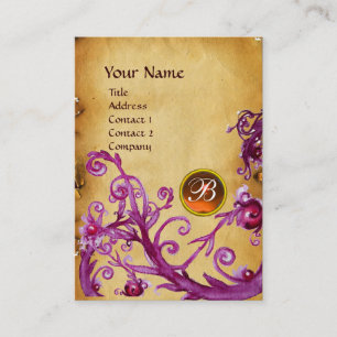 MAGIC BERRIES MONOGRAM GEM orange Visitenkarte