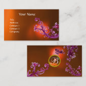 MAGIC BERRIES MONOGRAM GEM orange Visitenkarte (Vorne/Hinten)