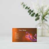 MAGIC BERRIES MONOGRAM GEM orange Visitenkarte (Stehend Vorderseite)
