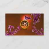 MAGIC BERRIES MONOGRAM GEM orange Visitenkarte (Rückseite)