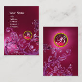 MAGIC BERRIES MONOGRAM GEM ruby pink Visitenkarte (Vorne/Hinten)