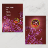 MAGIC BERRIES MONOGRAM GEM ruby red Visitenkarte (Vorne/Hinten)