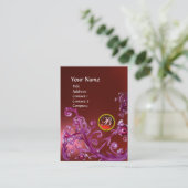 MAGIC BERRIES MONOGRAM GEM ruby red Visitenkarte (Stehend Vorderseite)