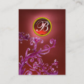 MAGIC BERRIES MONOGRAM GEM ruby red Visitenkarte (Rückseite)