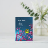 MAGIC BERRIES MONOGRAM GEM saphire blau gelb Visitenkarte (Stehend Vorderseite)