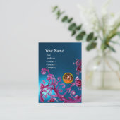MAGIC BERRIES MONOGRAM GEM saphire blue orange Visitenkarte (Stehend Vorderseite)