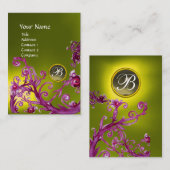 MAGIC BERRIES MONOGRAM GEM topaz gelb Visitenkarte (Vorne/Hinten)