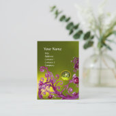 MAGIC BERRIES MONOGRAM GEM topaz gelb Visitenkarte (Stehend Vorderseite)