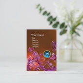 MAGIC BERRIES MONOGRAM GEM topaz orange blau Visitenkarte (Stehend Vorderseite)