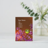 MAGIC BERRIES MONOGRAM GEM topaz orange gelb Visitenkarte (Stehend Vorderseite)