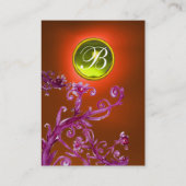 MAGIC BERRIES MONOGRAM GEM topaz orange gelb Visitenkarte (Rückseite)