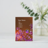 MAGIC BERRIES MONOGRAM GEM topaz orange lila Visitenkarte (Stehend Vorderseite)