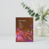 MAGIC BERRIES MONOGRAM GEM topaz orange rot Visitenkarte (Stehend Vorderseite)