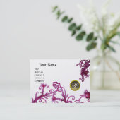 MAGIC BERRIES MONOGRAM, Graues Agate Gold Visitenkarte (Stehend Vorderseite)