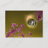 MAGIC BERRIES MONOGRAM, Graues Agate topaz gelb Visitenkarte (Rückseite)