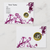 MAGIC BERRIES MONOGRAM, Gray Agate eggshell Visitenkarte (Vorne/Hinten)