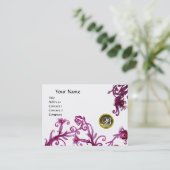 MAGIC BERRIES MONOGRAM, Gray Agate eggshell Visitenkarte (Stehend Vorderseite)