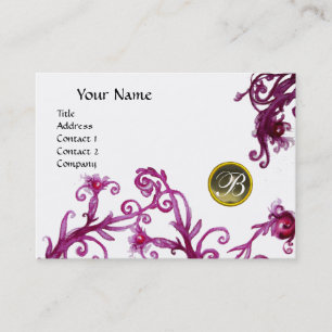 MAGIC BERRIES MONOGRAM, Gray Agate eggshell Visitenkarte