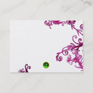 MAGIC BERRIES MONOGRAM Green Gem Silver Platinum Visitenkarte