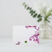 MAGIC BERRIES MONOGRAM Green Gem Silver Platinum Visitenkarte (Stehend Vorderseite)