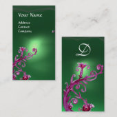 MAGIC BERRIES MONOGRAM grün Visitenkarte (Vorne/Hinten)