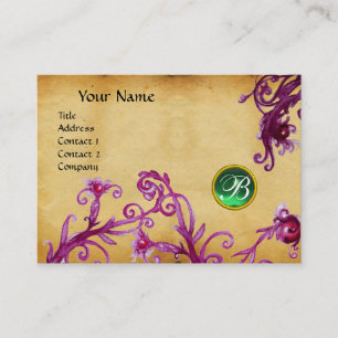 MAGIC BERRIES MONOGRAM-Jade Visitenkarte