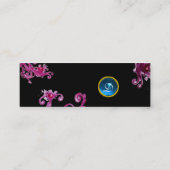 MAGIC BERRIES MONOGRAM lila rosa Mini Visitenkarte (Rückseite)
