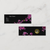 MAGIC BERRIES MONOGRAM lila-rosa Mini Visitenkarte (Vorne/Hinten)